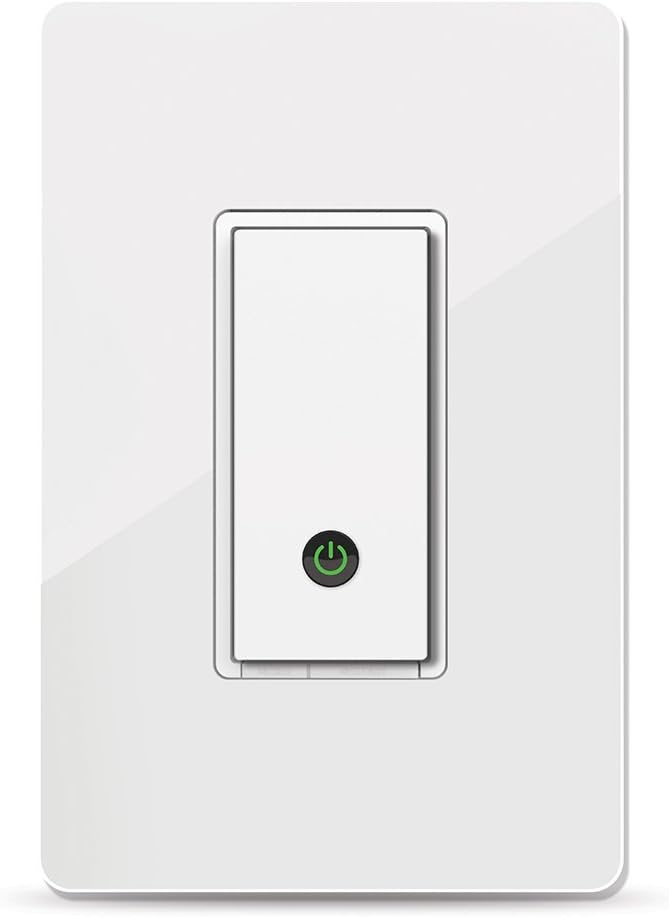 Belkin WeMo Light Switch, Wi-Fi Enabled, Compatible with Amazon Echo