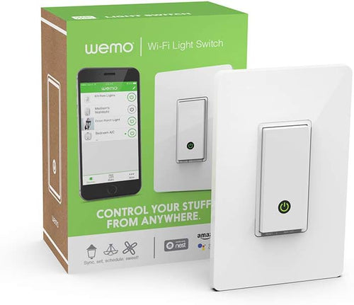 Belkin WeMo Light Switch, Wi-Fi Enabled, Compatible with Amazon Echo